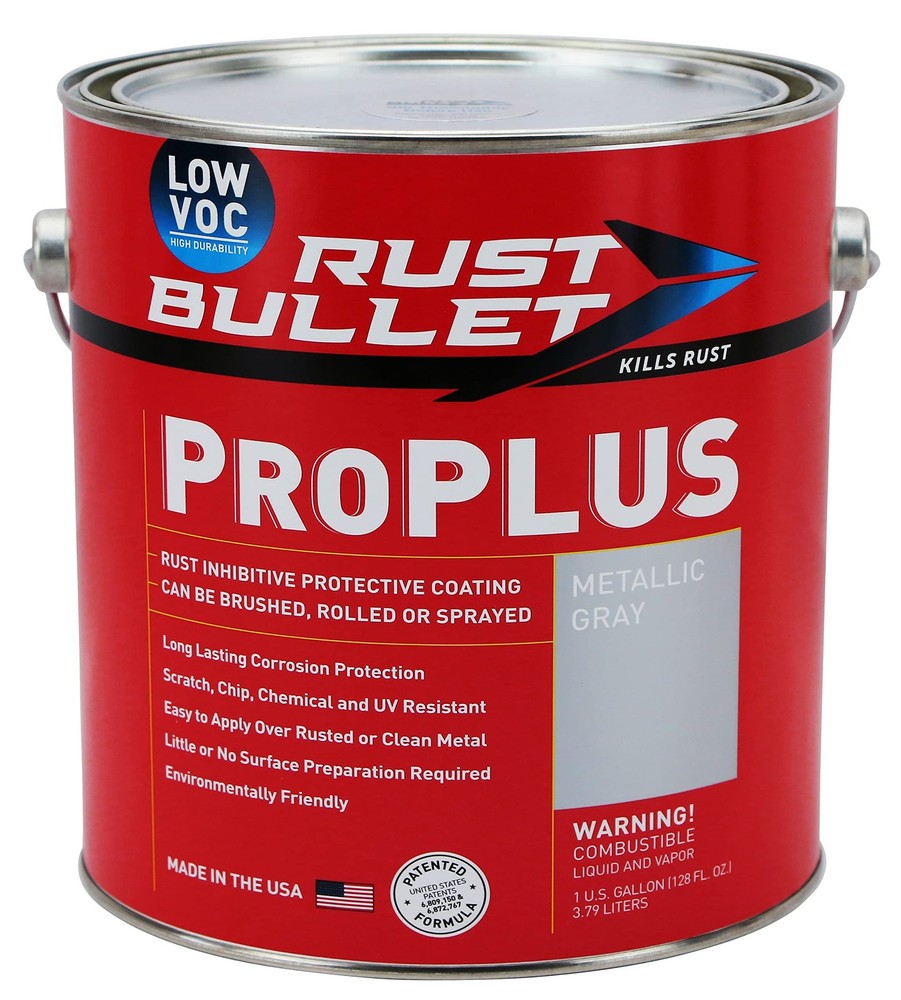 ProPLUS - Metallic Gray - 1 Gallon - Low VOC Rust Inhibitor & Protective Coat...