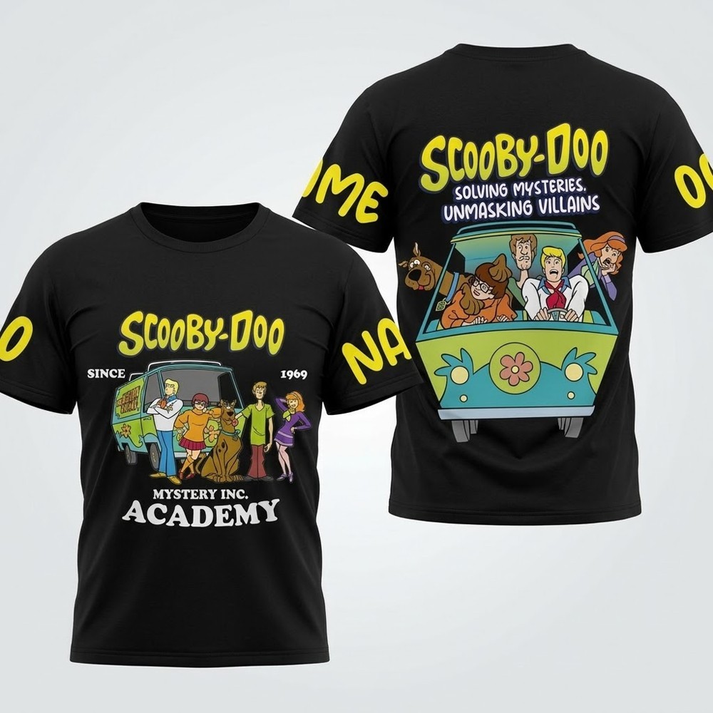 Personalized Scooby-Doo Solving Mysteries Unmasking Villains Baseball Shirt
