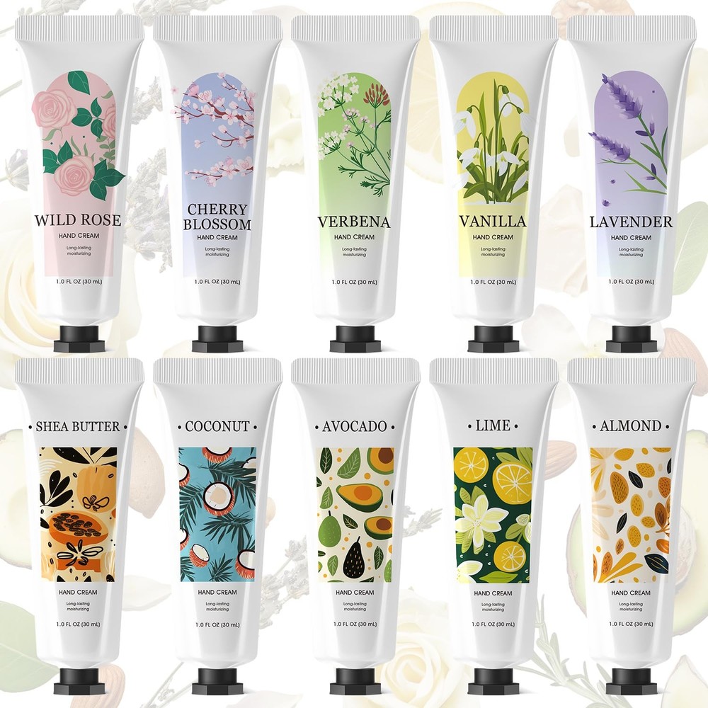Luxetique 10-Pack Spa Hand Cream Set - Perfect Mother's Day Gift for Mom  