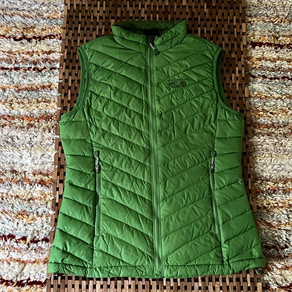 Mountain Hardwear Alpine Goose Down Puffer Vest Forest Green Women's Small S