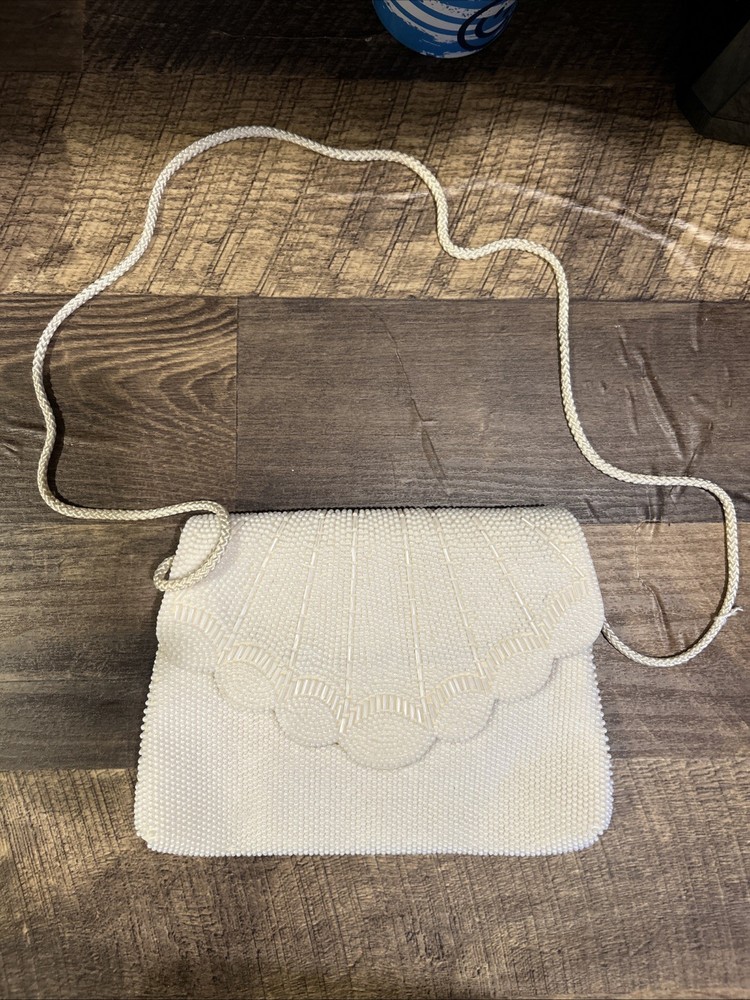 Vintage Seed Bead Purse, Two Pockets