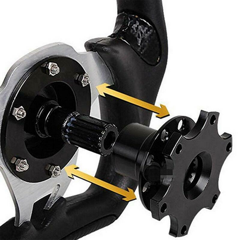 Universal 85mm Car Steering Wheel Quick Release HUB Racing Adapter Snap Off Dia