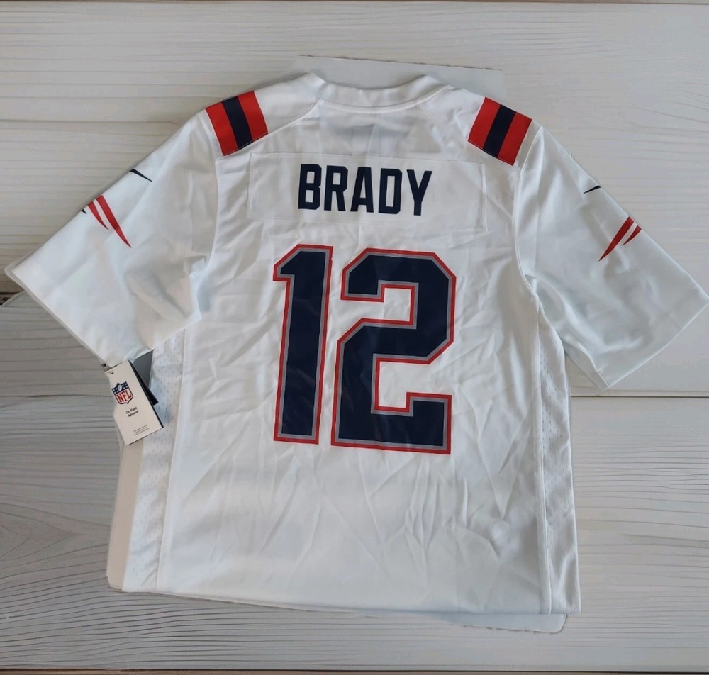 Nike New England Patriots NFL Team Jersey Tom Brady or Blank Men's Large NWT