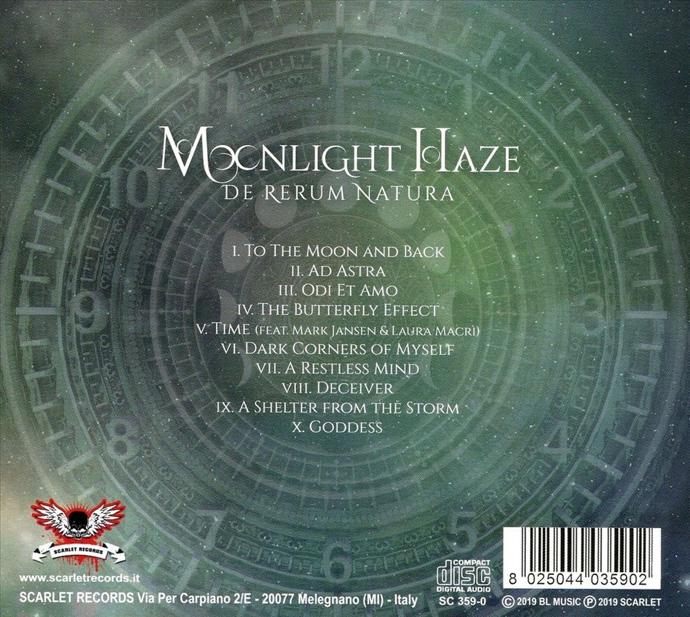 Moonlight Haze De Rerum Natura New Cd