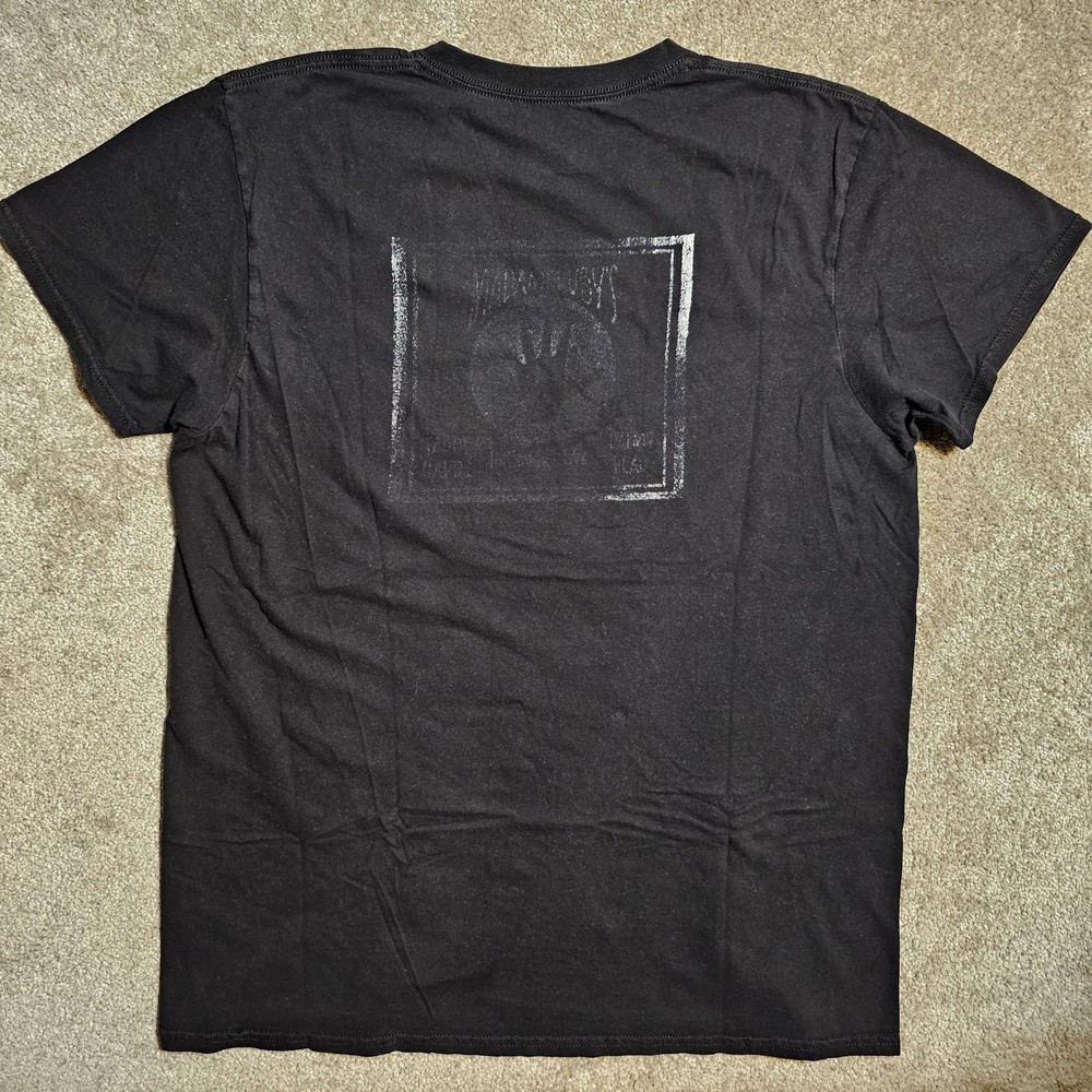 Vintage Y2k Faded Graphic Black Large Graphic T-Shirt Skate Grunge Indie Skate
