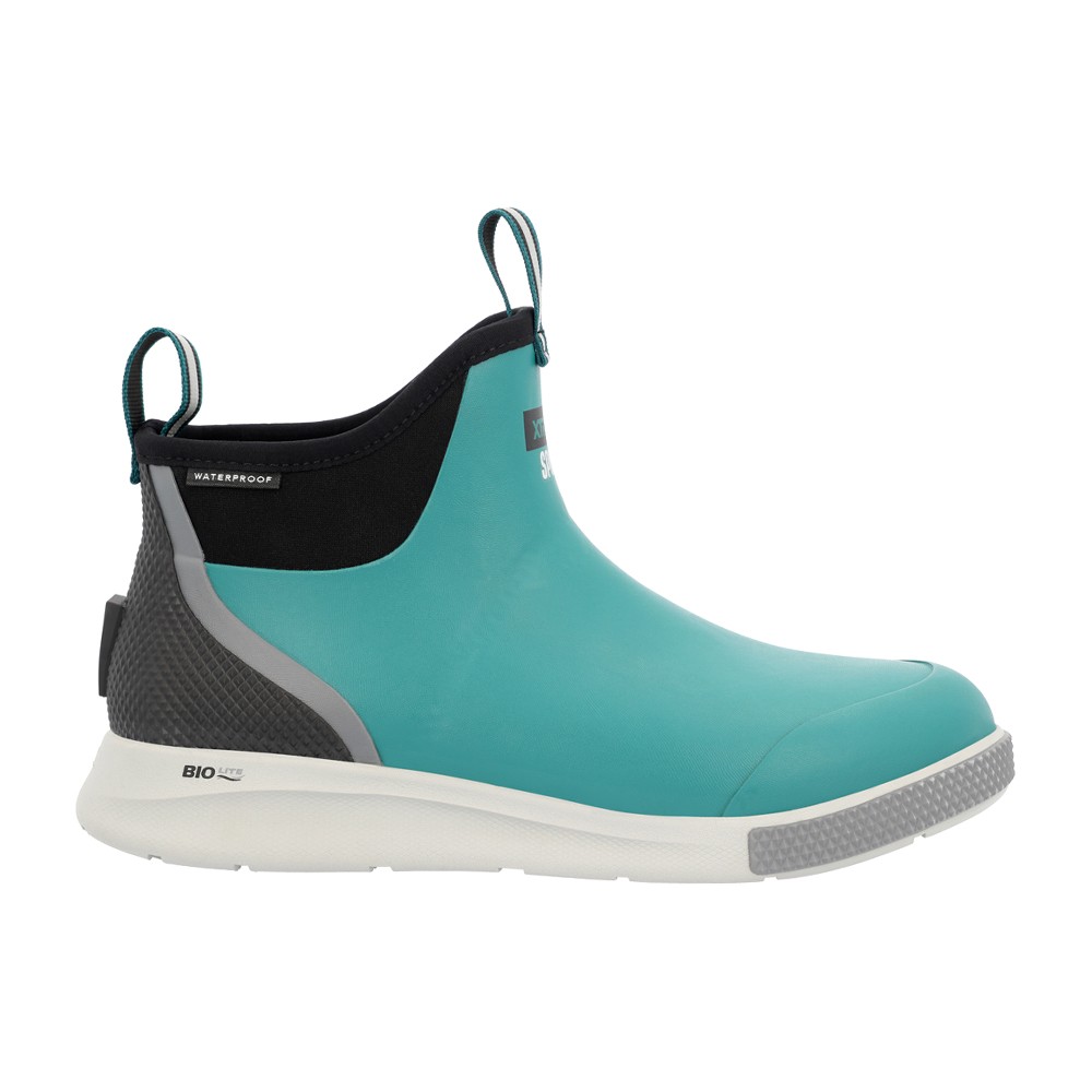 Xtratuf Mens Blue Tailgate Sport Ankle Deck Pull On Rain Boots