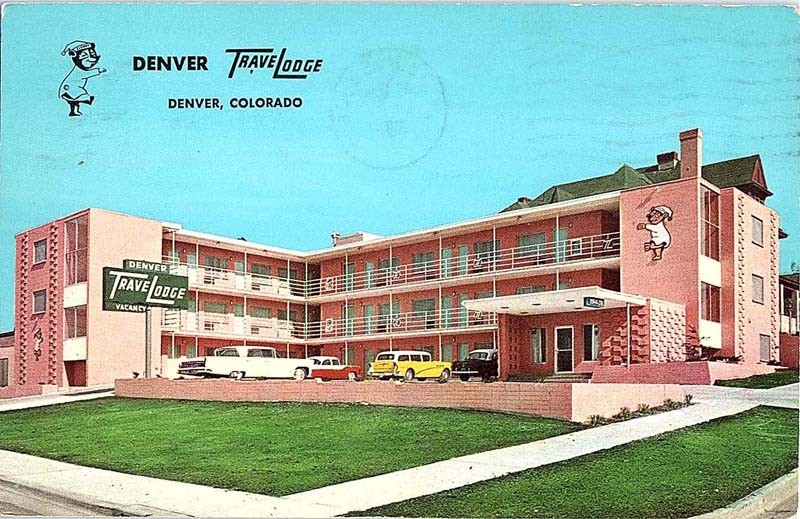 Postcard LODGE SCENE Denver Colorado CO m/09 AI9900