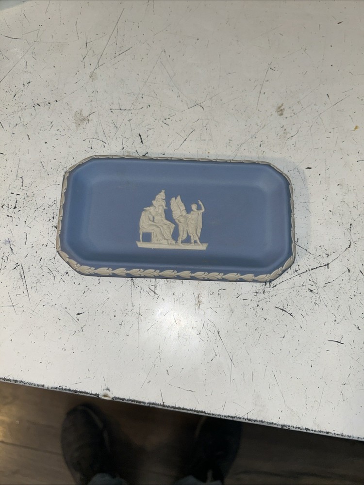 Light Blue Wedgwood Jasperware  Pin Trinket Tray
