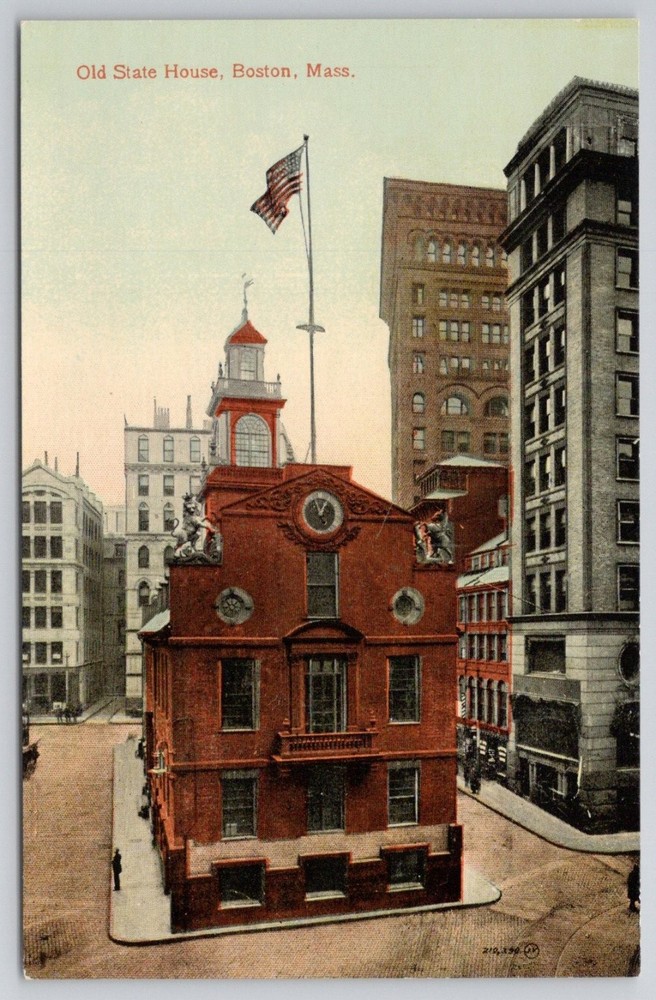 Old State House Boston MA Leighton & Valentine Early 1900s Postcard