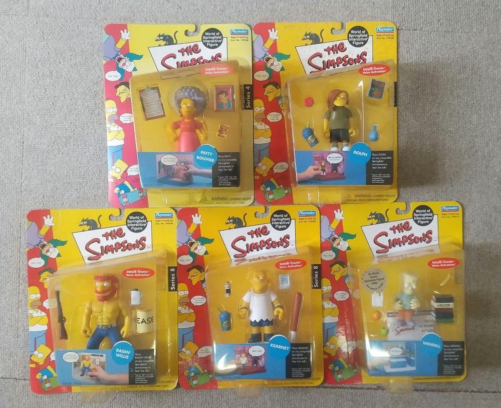 The Simpsons Figure Set of 5 by Playmates #58114f