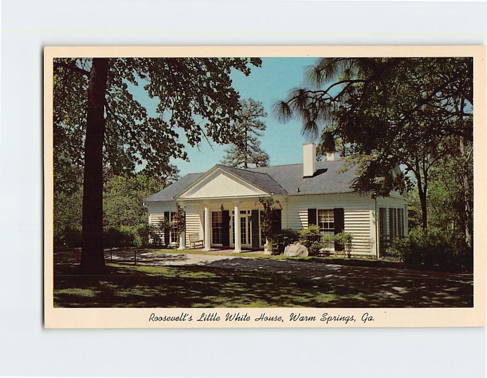 Postcard Roosevelts Little White House Warm Springs Georgia USA