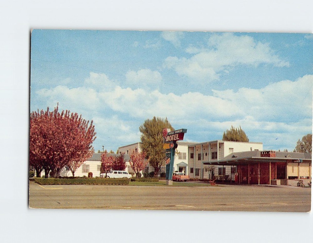Postcard Rose Manor Motel Portland Oregon USA North America