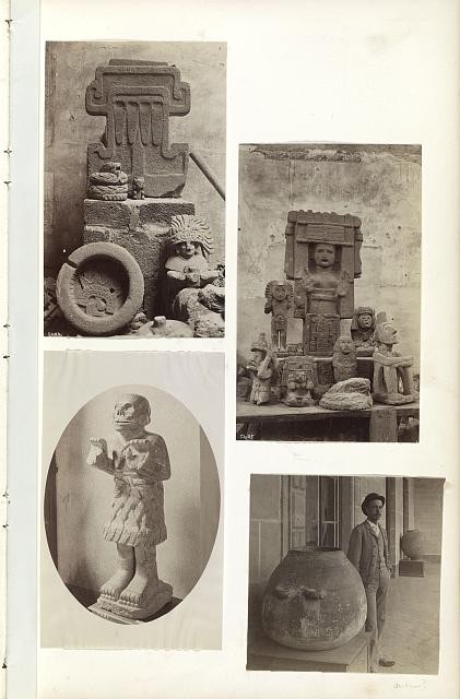 Mexico City Mexico 1883 1884 Aztec Sculpture National Museum William H Jackson