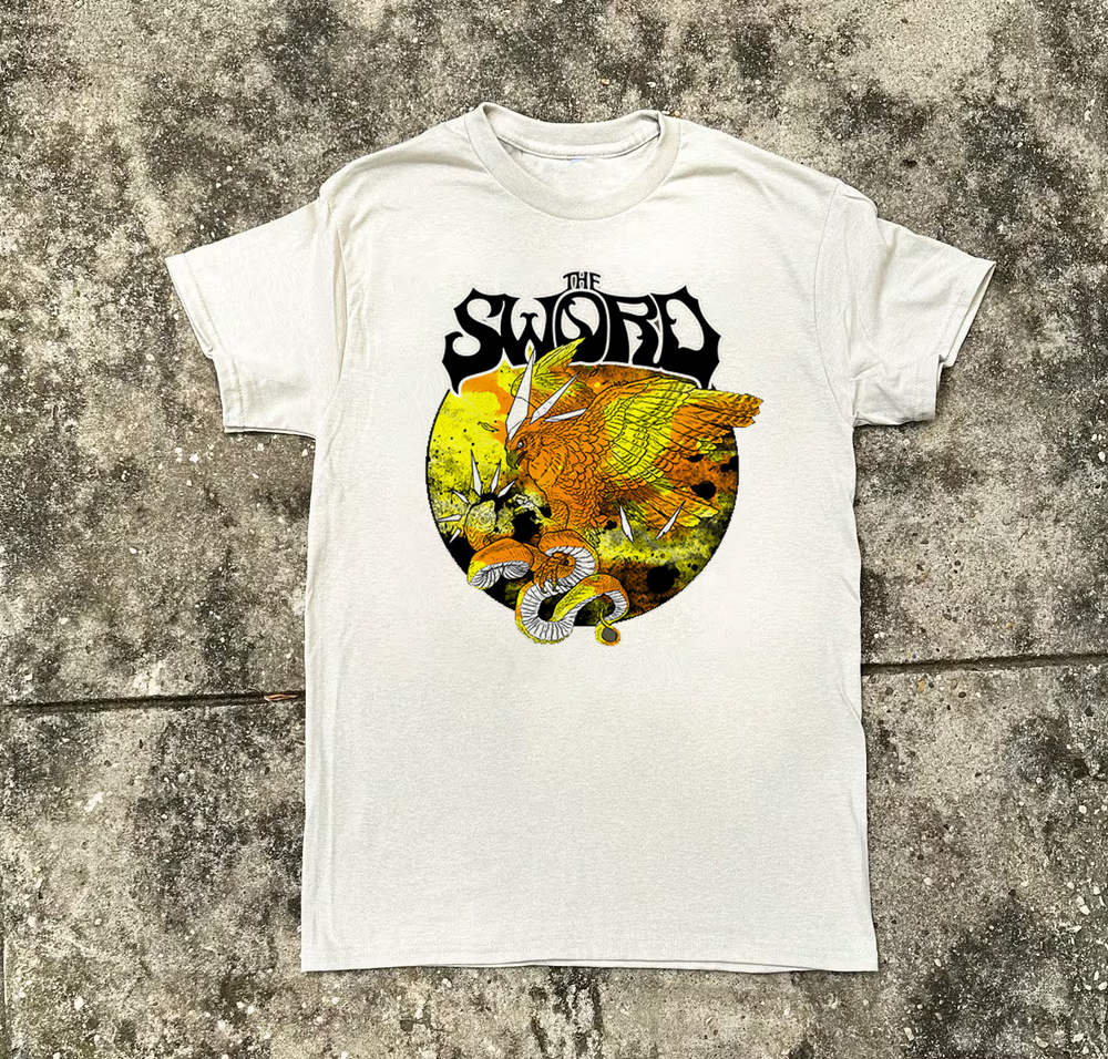 Collection The Sword Band Short Sleeve T Shirt White S-5XL SE726