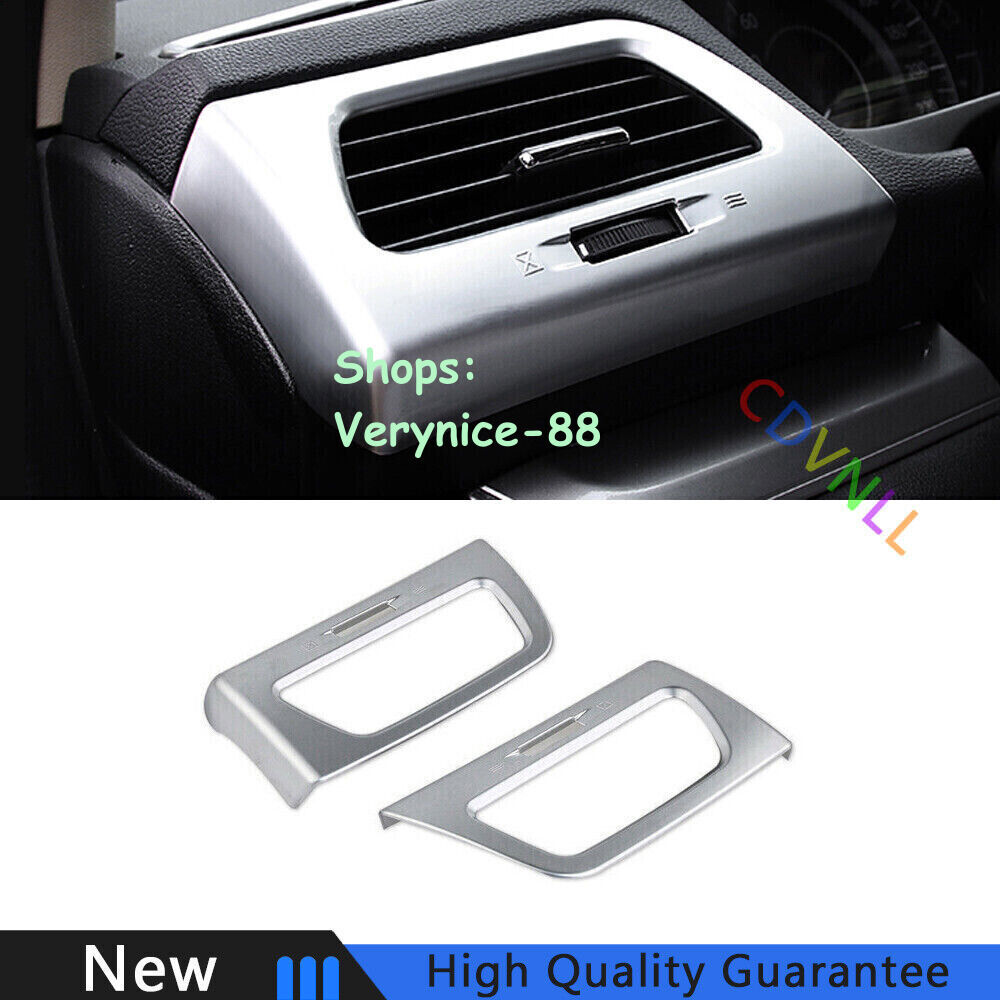 For Honda CRV CR-V 2012-2016 Matte Silver Left And Right Air Outlet Vent Trim 2*