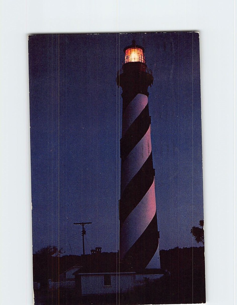 Postcard St. Augustine Lighthouse Anastasia Island Florida USA