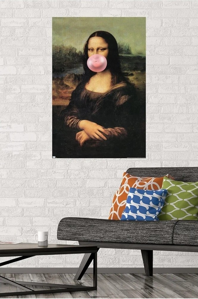 Reinders Mona Lisa Bubble Gum Trends Wall Poster 22.375