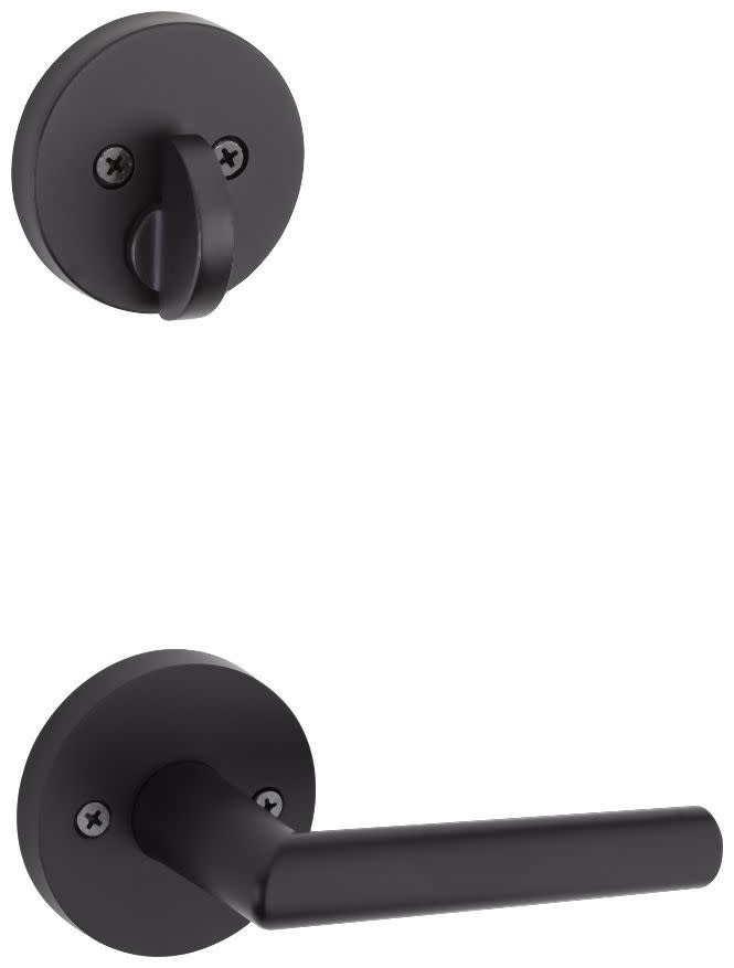 Kwikset 971MILRDTV1 Milan Lever Single Cylinder Interior Pack - Black