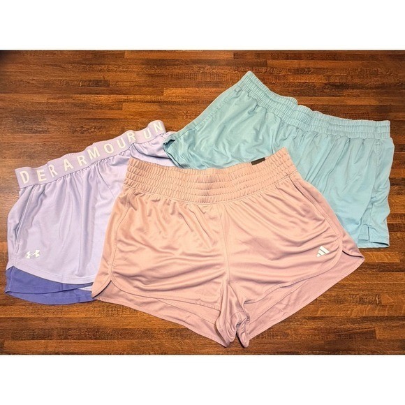 Lot of women's 1X XXL athletic shorts.  NWT Adidas, Under Armour