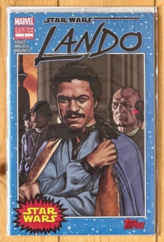 NEW UNREAD STAR WARS LANDO 01+ CHRISTOPHER ACTION FIGURE + TOPPS VARIANTS MARVEL