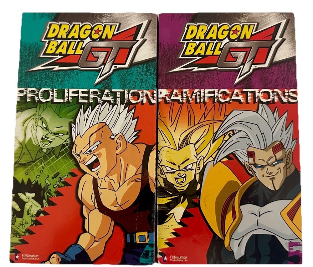 Vintage Funimation DBZ Dragon Ball Z GT VHS Lot of 2 Proliferation Ramifications