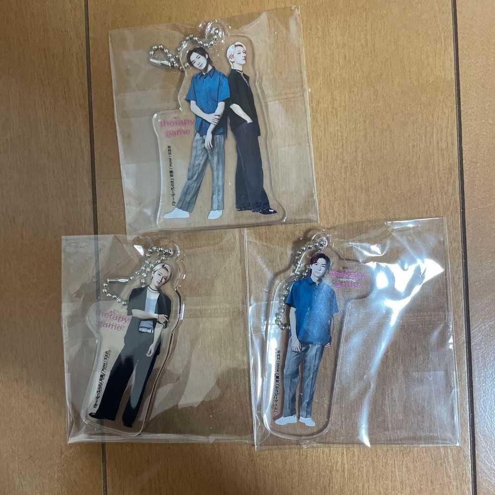 Therapy Game Stage Pair Acrylic Charms Set Shizuma & Minato Ryugujo Naoya Japan