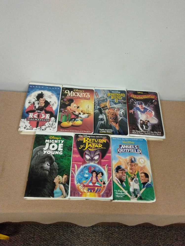 LOT Of 7 Disney VHS Tapes