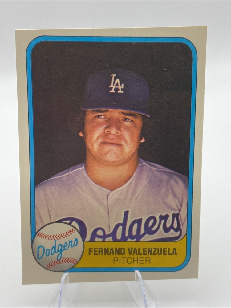 1981 Fleer NM Fernand Valenzuela Dodgers Rookie Card #140