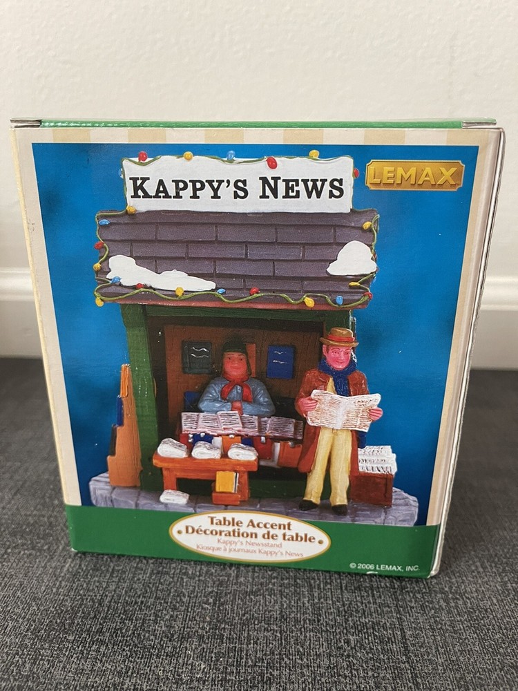 Lemax Kappy's News Stand Christmas Village Accent Table Piece 2006 63572-image