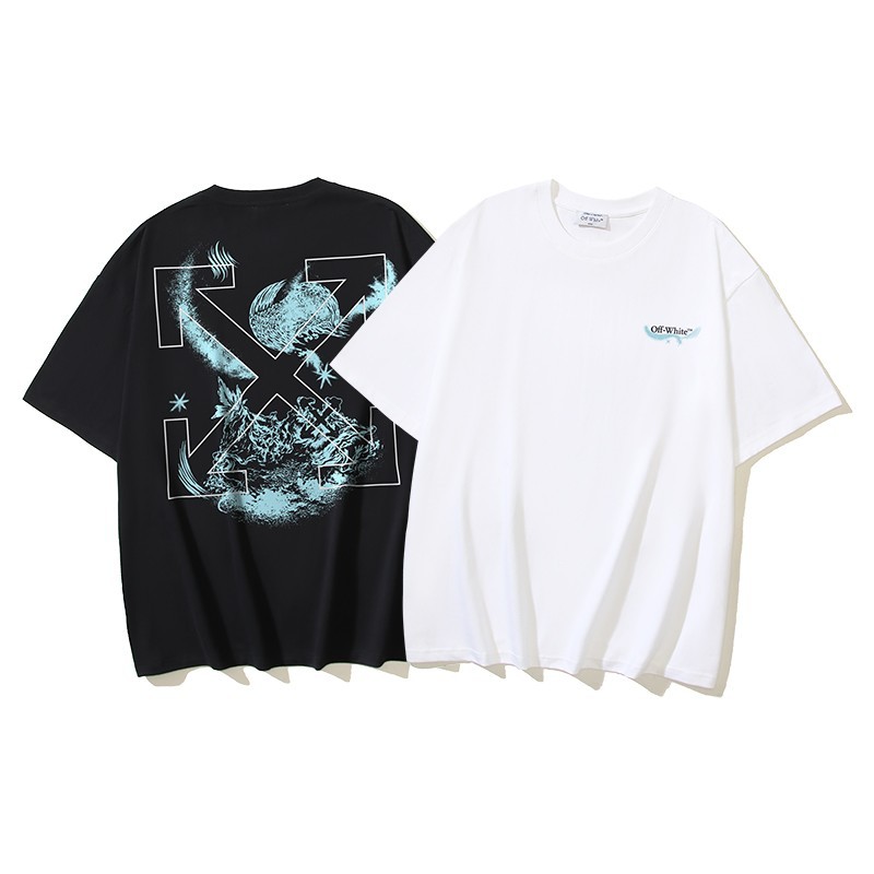 Off White T-Shirt Black / White S-M-L-XL