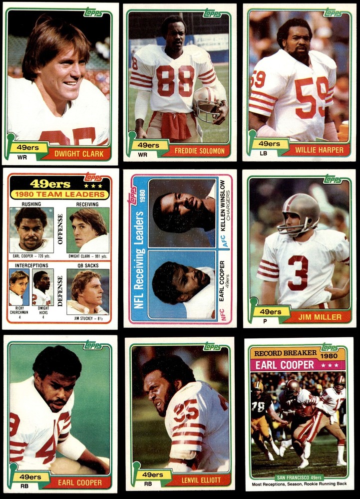1981 Topps 49ers Almost Complete Team Set 7 - NM 6699865 (12 / 15 cards)