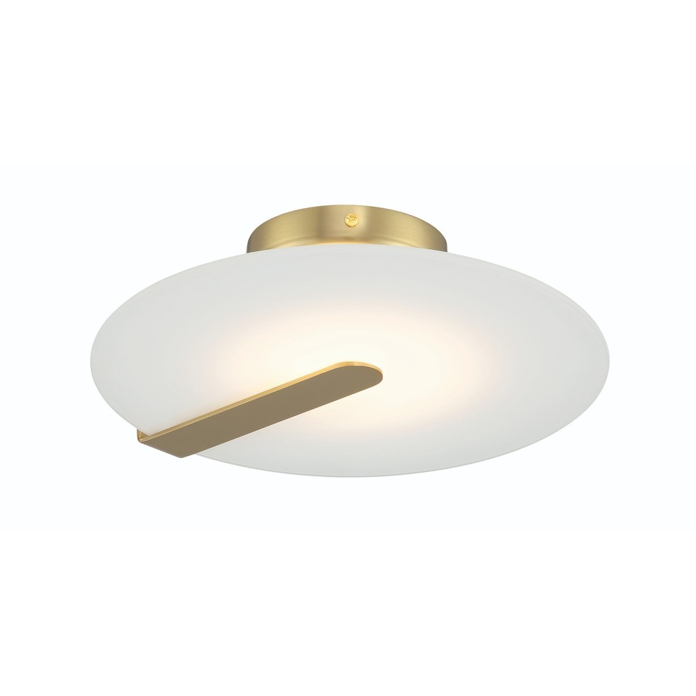 Eurofase Lighting 46843 Nuvola 12-inch Gold LED Semi-Flush Ceiling 3000K