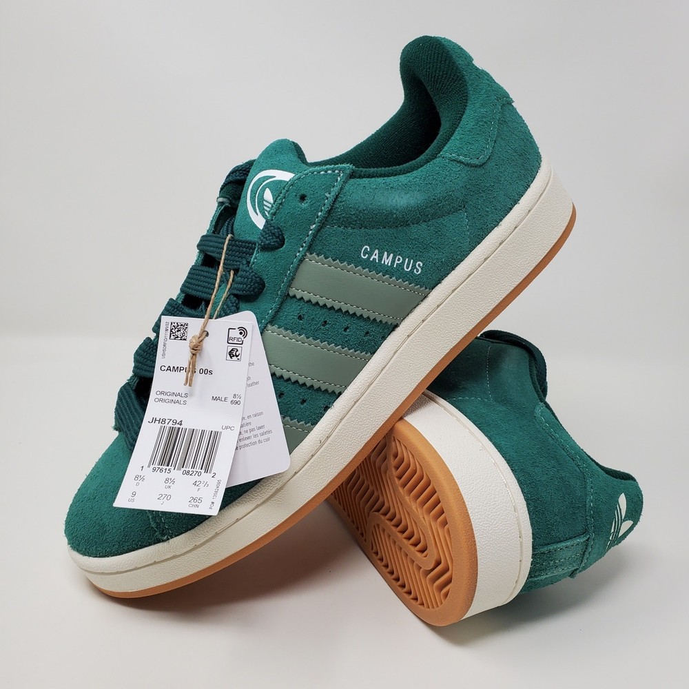 Adidas Campus 00S Green Sneakers Casual Shoes JH8794 Men's size 9