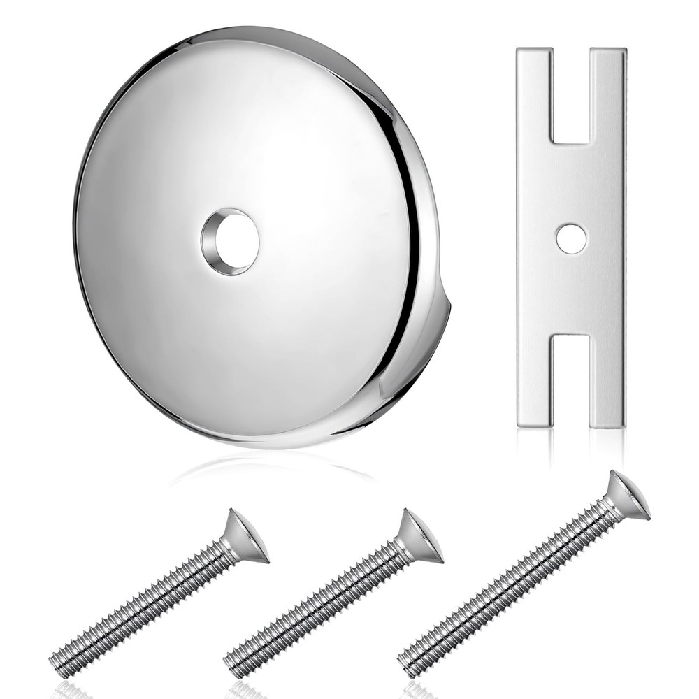Universal Bathtub Drain Hole Overflow Faceplate, Stainless Steel Single Hole ...