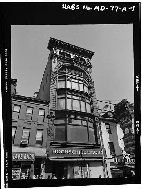 West Lexington Street,Murphy Building,Baltimore,Maryland,MD,HABS,Commerical
