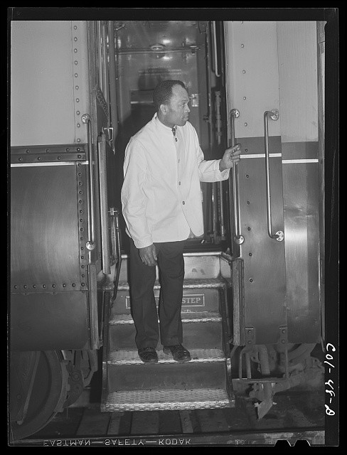 Chicago Illinois 1942 Alfred MacMillian Pullman Porter Capitol Limited Train
