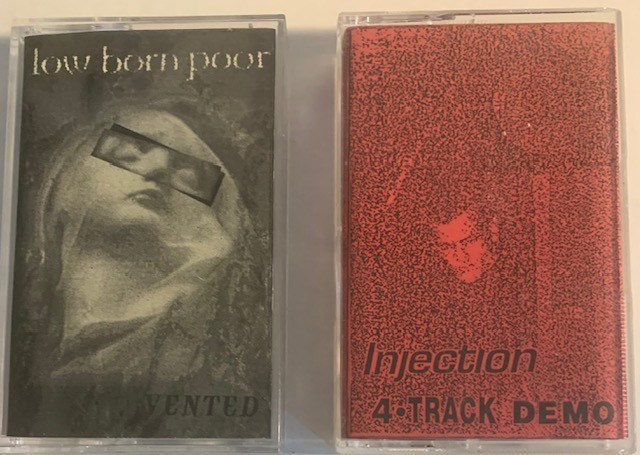 2x RARE 90's BLACK SABBATH/OZZY SOUNDING DEMO CASSETTES/LOW BORN POOR/ INJECTION