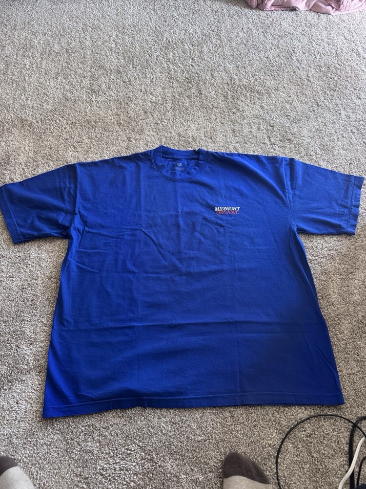 Larry June Midnight Organic “LA” T Shirt Blue Size 2XL