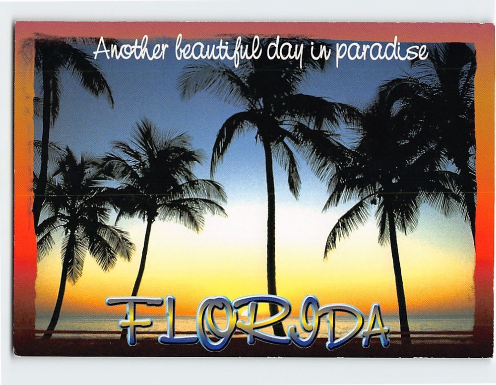 Postcard Another beautiful day in paradise Florida USA
