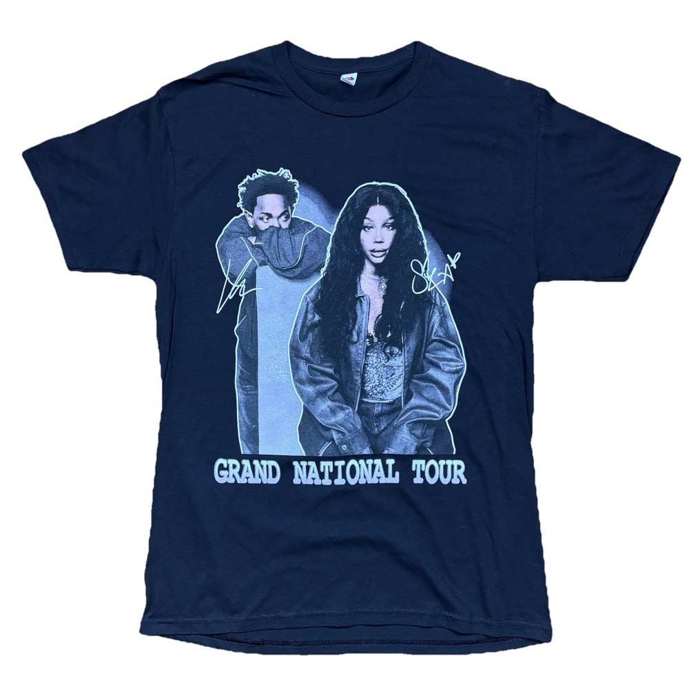 Kendrick Lamar SZA Grand National Tour T-Shirt Black Size M