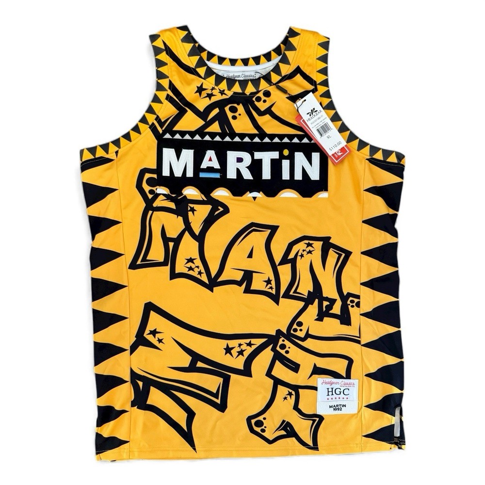 Headgear Classics Martin TV Show Jersey “I’m The Man” #23 NWT Size XL Yellow