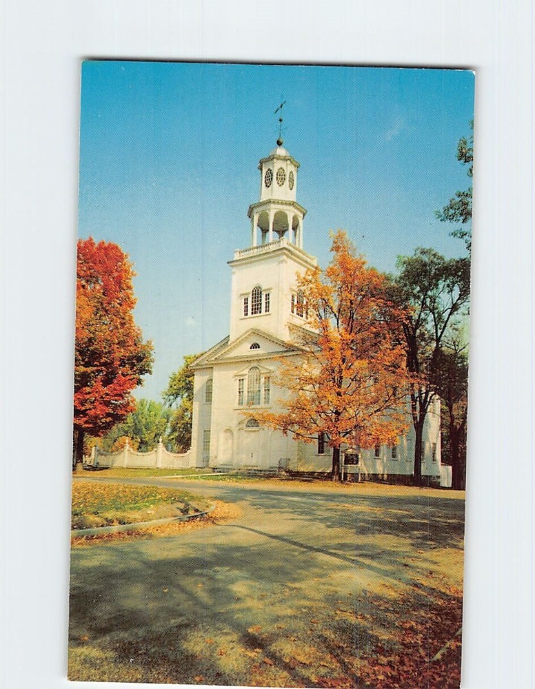 Postcard Old First Church Of Bennington Old Bennington Vermont USA