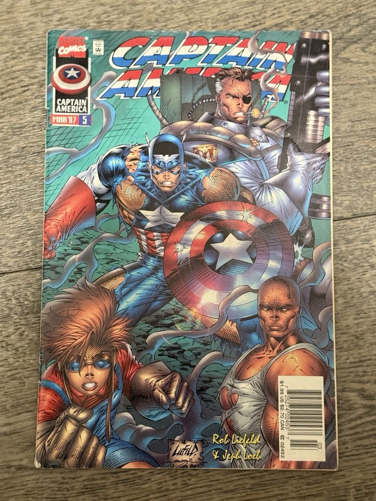Captain America #5 Newsstand Variant (Marvel Comics March 1997)