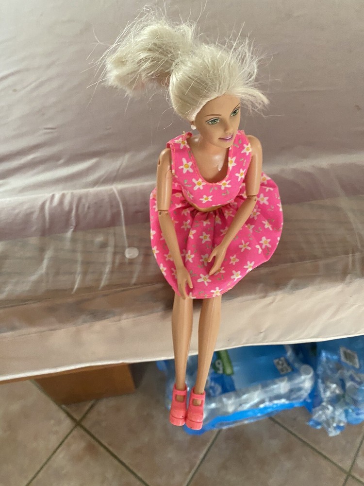 Barbie Doll Vintage 1966 Mattel Blonde Hair Blue Eyes Twist And Turn 11.5