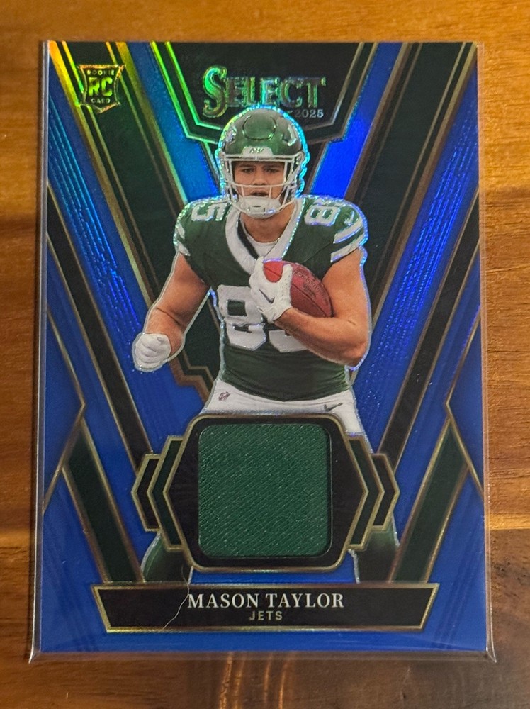 2025 Panini Select Rookie Patch Blue Mason Taylor New York Jets
