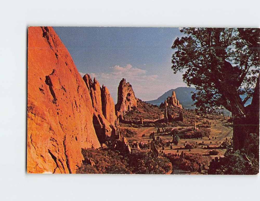 Postcard Garden of the Gods Colorado Springs Colorado USA