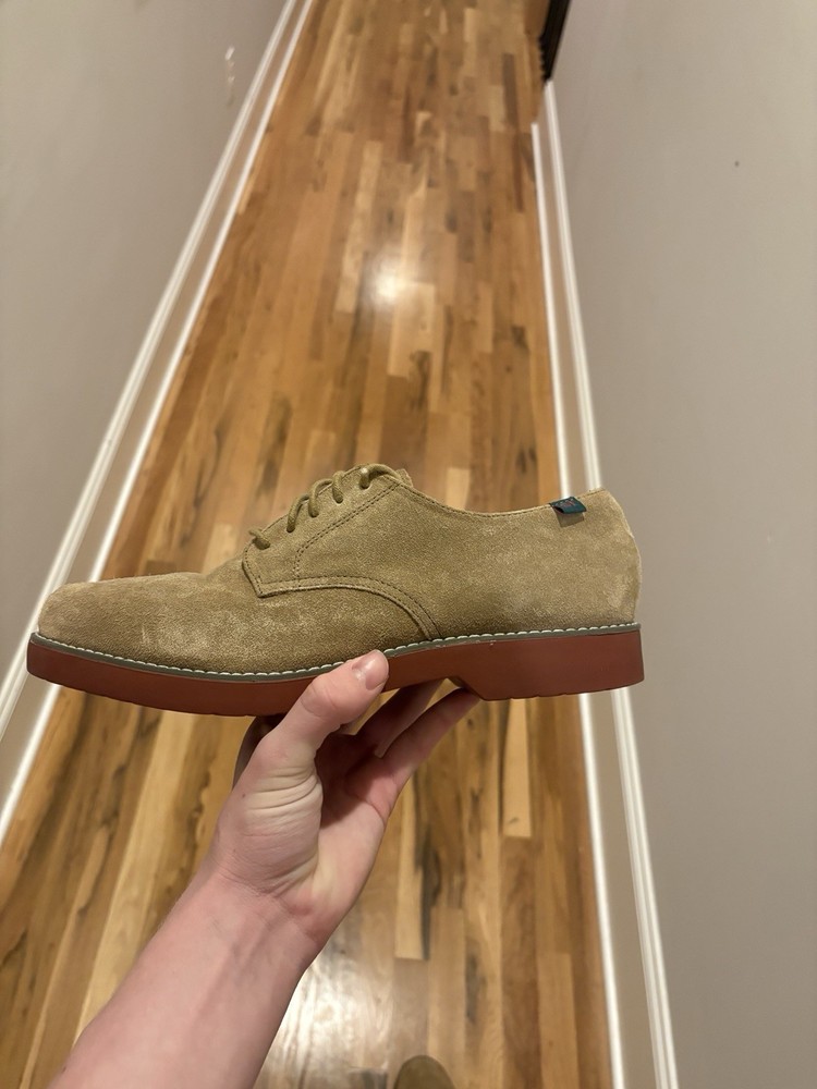 Semester Men's Tan Suede Oxford Shoes Comfort Lace Up Size 10 62001NM