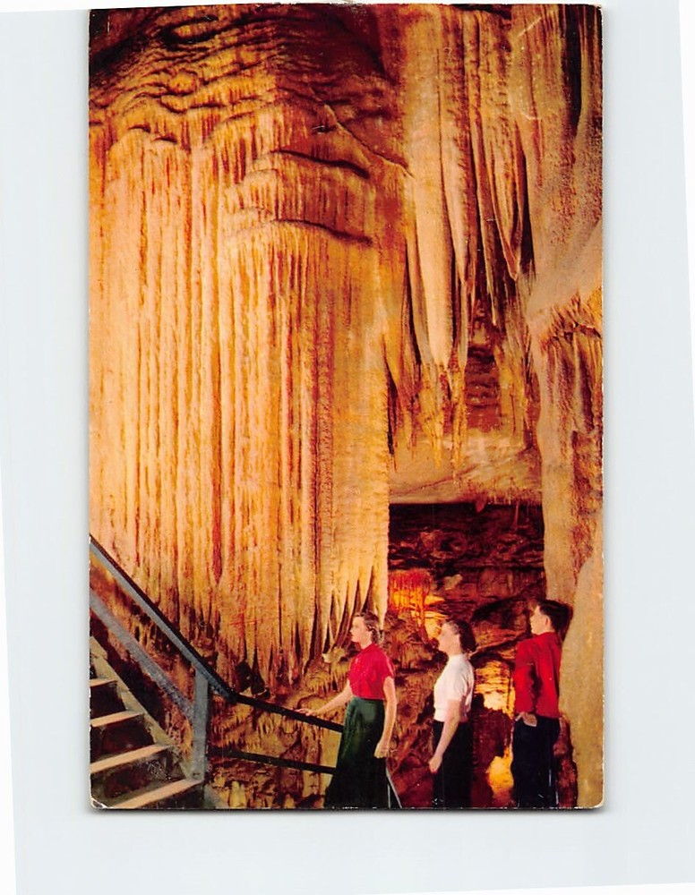 Postcard The Falls Frozen Niagara In Mammoth Cave Kentucky USA