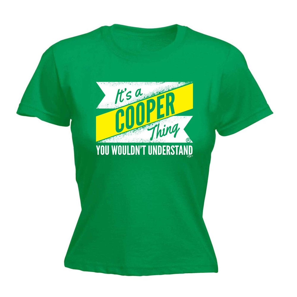 Cooper V2 Surname Thing - Womens T Shirt Funny T-Shirt Novelty gift tshirt