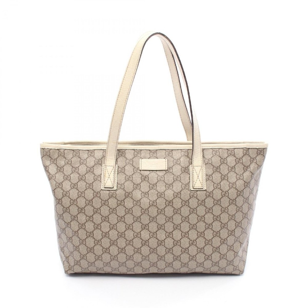 GUCCI GG Supreme PVC Coated Canvas Tote Bag in Brown 17693